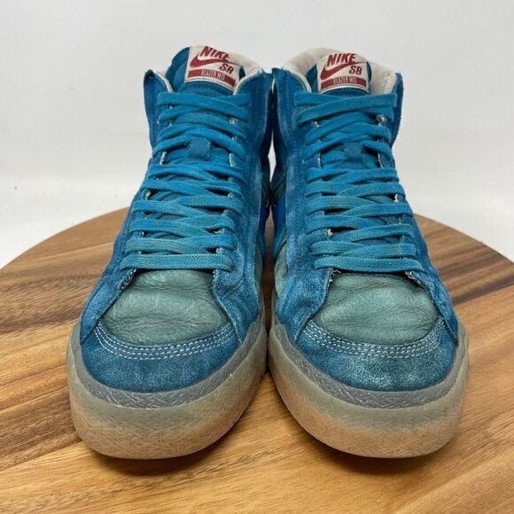 Nike SB Zoom Blazer Premium Mid PRM Plus Green Teal Gum Sneakers Shoes Mens 10.5 - Picture 2 of 8